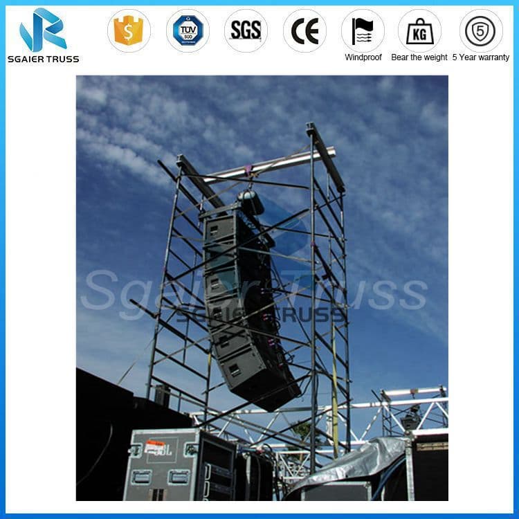 Scaffolding H Shape Truss Tower System for Hanging Speaker